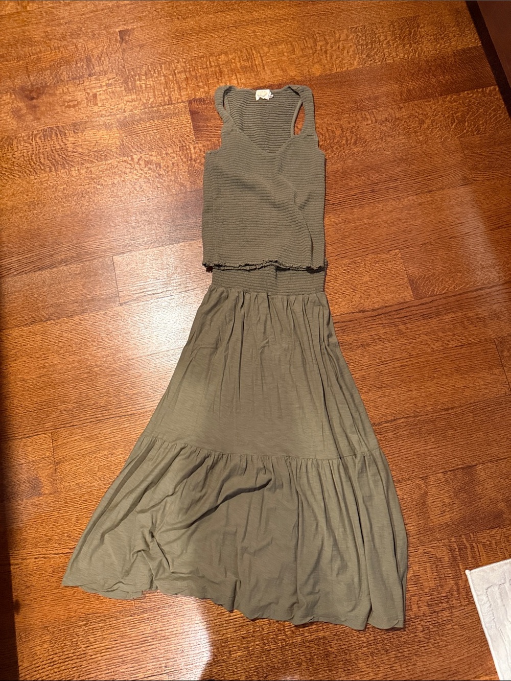 Nation LTD Bella smocked skirt and tank top